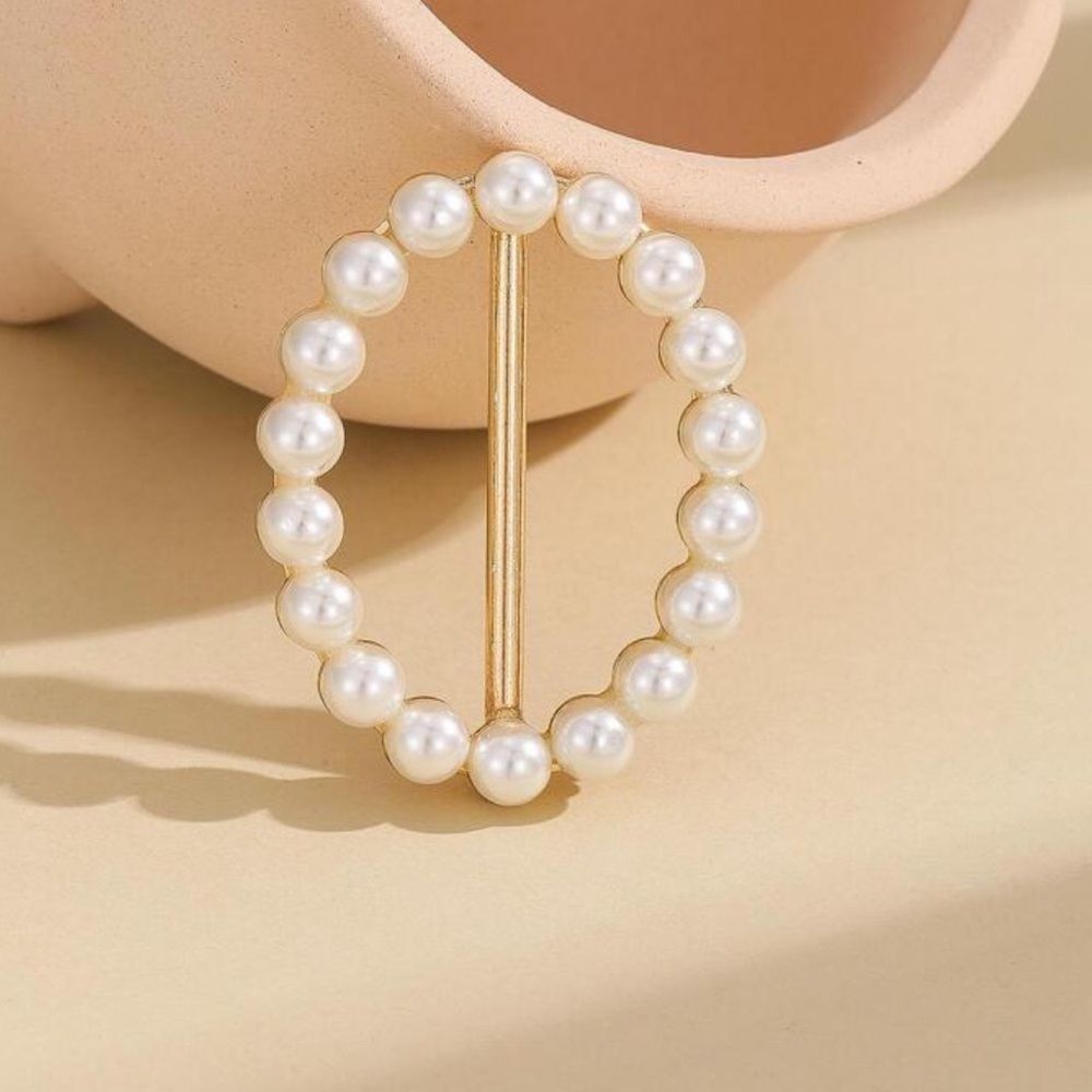 Pearl Ring Scarf Accessory A1656 - Picture 2 of 4